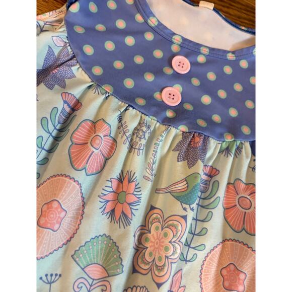 Matilda Jane Girls Dresses Lot Size 5/6 Mixed Prints Ruffle Pocket Play Dresses - Picture 8 of 8